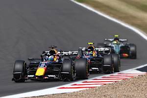 Isack Hadjar lag in Silverstone ein paar Runden lang hinter Max Verstappen