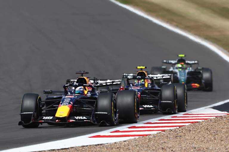 Isack Hadjar lag in Silverstone ein paar Runden lang hinter Max Verstappen