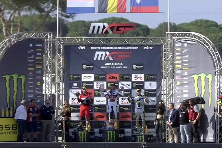 Das Podium in Almonte