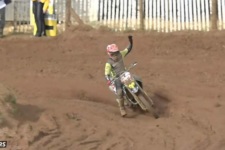 Max Nagl gewann das Samstagsrennen in Bitsch