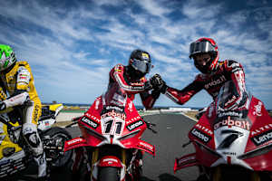 Nicolo Bulega empfängt Glückwünsche von Teamkollege Iker Lecuona