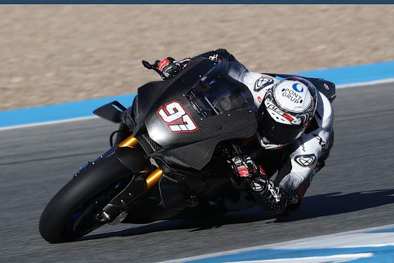 Xavi Vierge beim Test mit der Yamaha im November