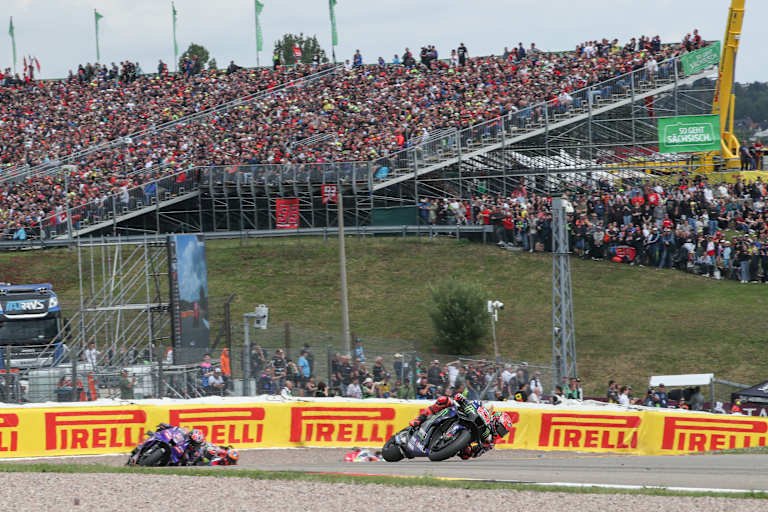 Die letzten Vorbereitungen laufen vor dem MotoGP-Event auf dem Sachsenring