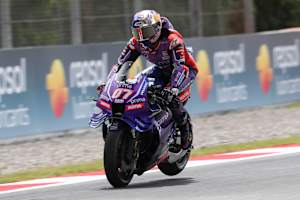 Mit dem MotoGP-Bike bremst Toprak Razgatlioglu weniger spektakulär