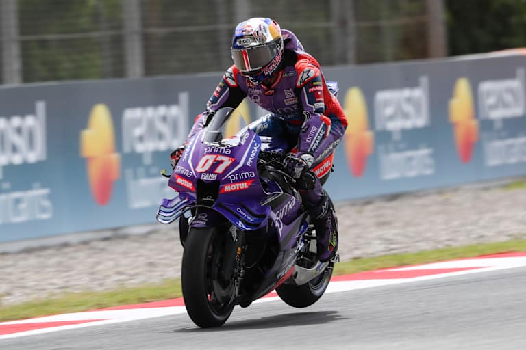 Mit dem MotoGP-Bike bremst Toprak Razgatlioglu weniger spektakulär