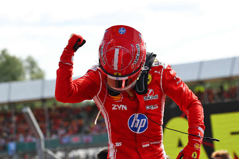 Charles Leclerc durfte sich in Silverstone über den Sieg freuen