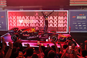 Max Verstappen nach seinem Sieg in Singapur