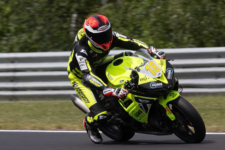 Bruno Ieraci holte das erste Sportbike-Podest für Triumph