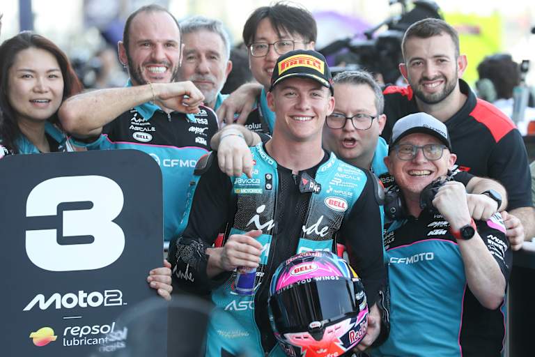 Daniel Holgado mit seiner Aspar-Crew