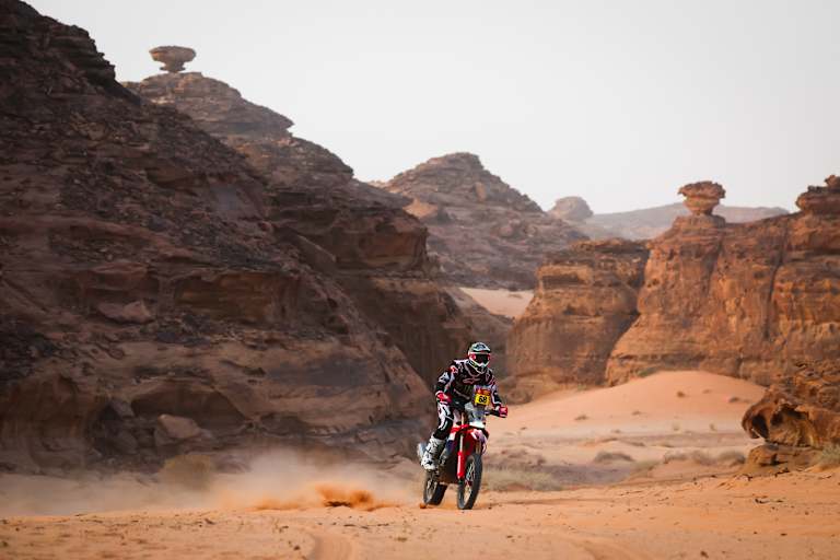 Honda-Triumph auf Etappe 4