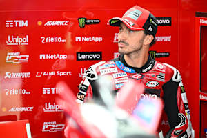 Ducati-Pilot Francesco Bagnaia wirkte in Brasilien ratlos
