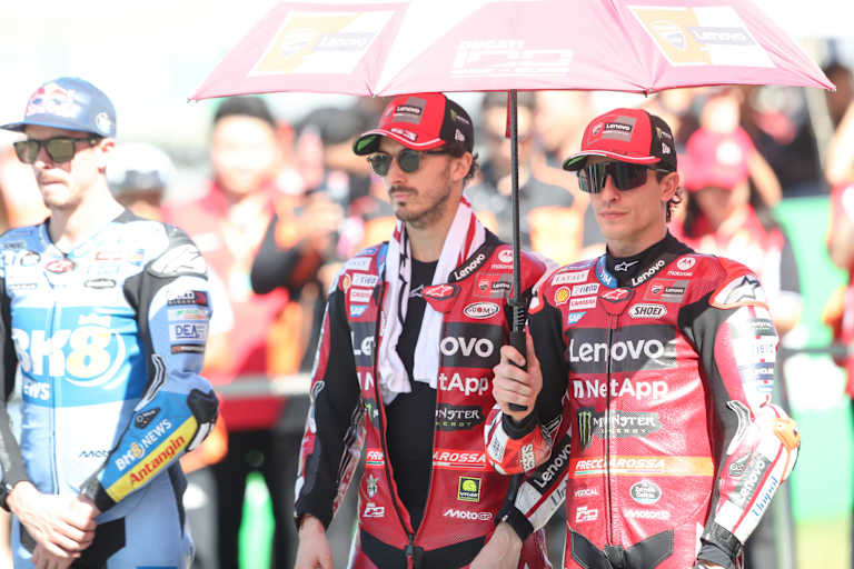 Pecco Bagnaia und Marc Marquez