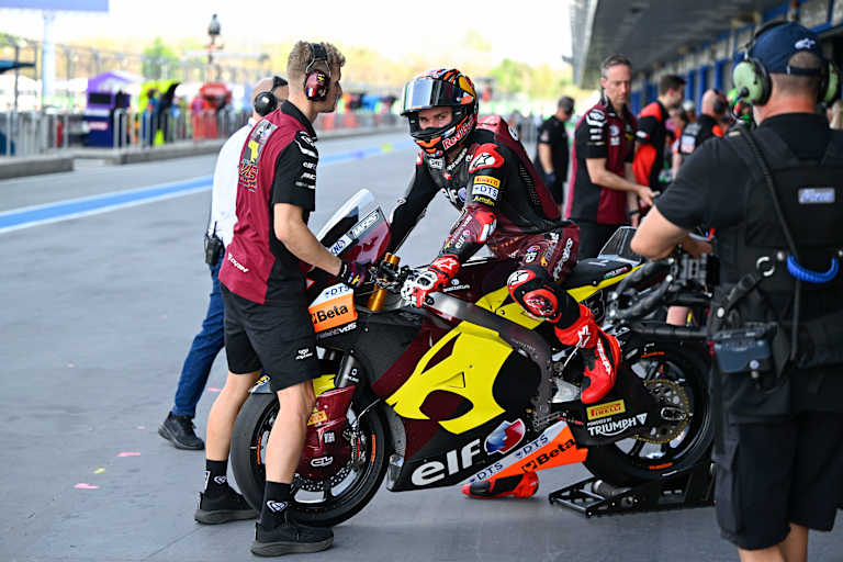 Das Team Marc VDS (hier Deniz Öncü) verschwindet aus dem Moto2-Paddock