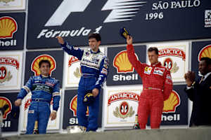 Jean Alesi, Damon Hill und Michael Schumacher