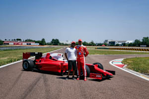 Nicolas und Lewis Hamilton in Fiorano