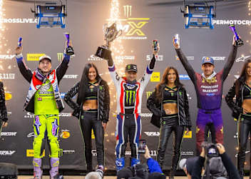 Das 450er Podium in Houston