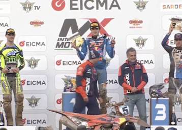 Das MXGP-Podium in Alghero