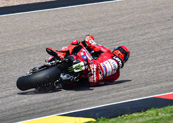 Marc Marquez rutschte in Kurve 3 von der Strecke