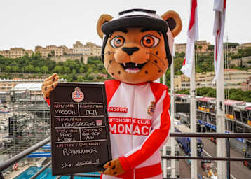 Vroom, das Maskottchen des Monaco-GP