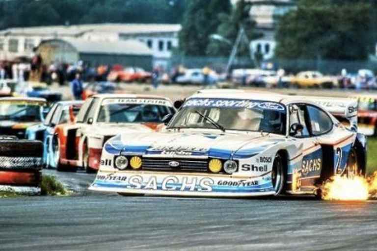 Ertl (Turbo Capri) mit Verfolgern Brun und Höttinger (beide BMW 320 Turbo)