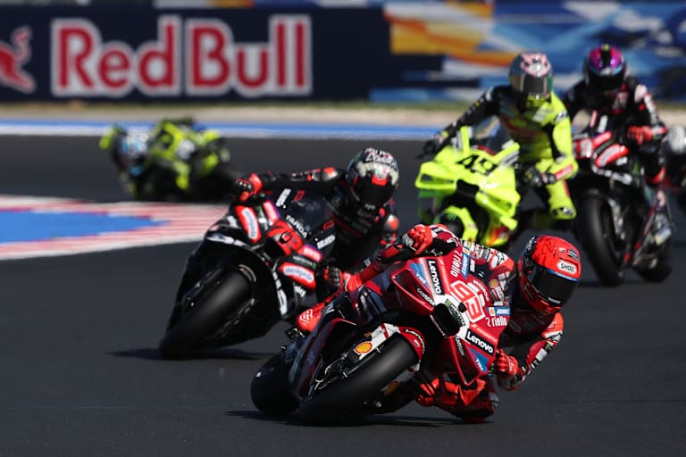 Im Misano-Sprint hatte Marc Marquez die Nase vorne