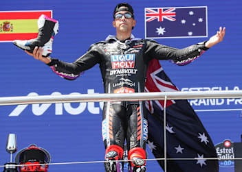 Senna Agius feierte in Jerez den zweiten Moto2-Sieg in Folge