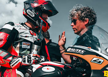 Moritz Jenkner mit Papa Steve