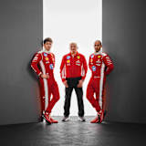 Charles Leclerc, Fred Vasseur und Lewis Hamilton