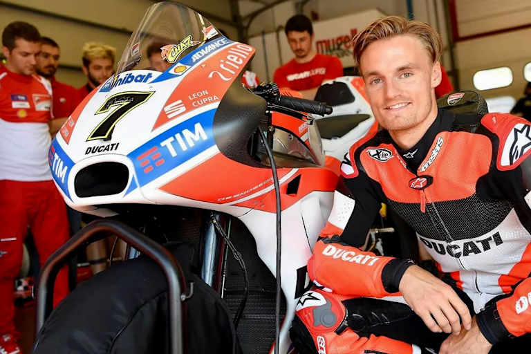 Chaz Davies erhielt 2017 die Chance, die Desmosedici GP17 zu testen