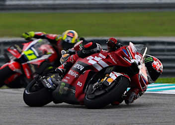 Erfolgserlebnis: Pecco Bagnaia (Ducati) sprintete auf Platz 6