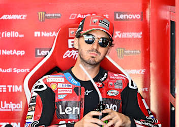 Der Aragon-Sprint war für Ducati-Werksfahrer Bagnaia eine Nullnummer