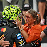 Lando Norris mit seiner Mutter Cisca