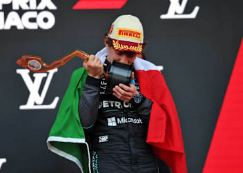 Kimi Antonelli nach seinem Sieg in Monaco