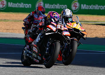 Martin (89) zeigte einen schönen Kampf mit Acosta (37) und Marc Marquez