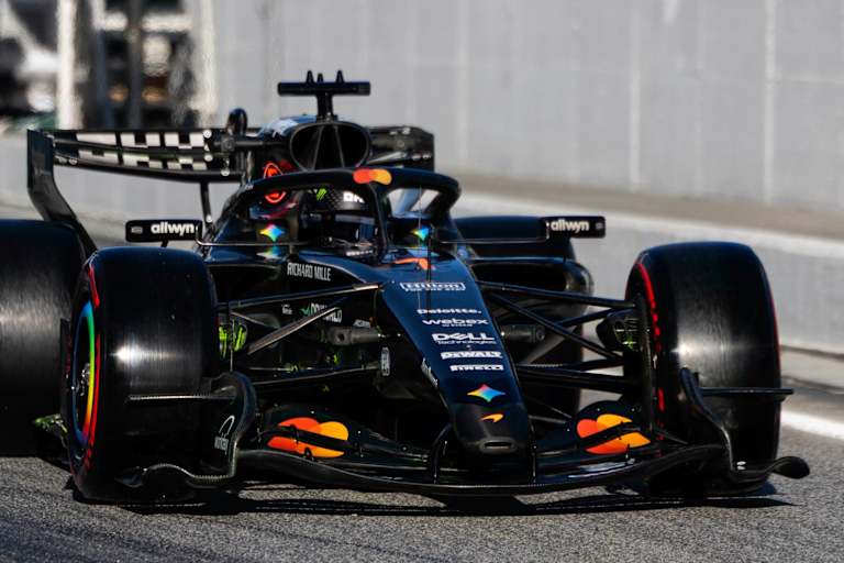 Weltmeister Lando Norris war auch am letzten Barcelona-Testtag im Einsatz