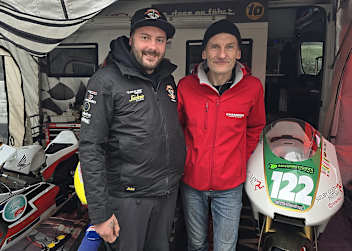 Die deutschen Vertreter in Armoy David Datzer (li.) und Chris Meyer