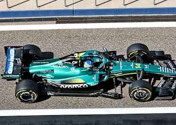 Fernando Alonso im Aston Martin-Honda