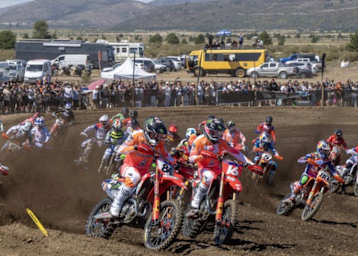 Die Honda-Teamkollegen Jeffrey Herlings (#84) und Tom Vialle (#16)