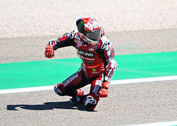 Pecco Bagnaia nach seinem Crash