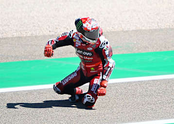 Pecco Bagnaia nach seinem Crash