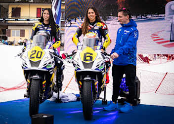Natalia Rivera, Maria Herrera und Teammanager Ayrton Badovini