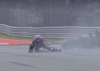 Jorge Martin flog bei etwa 190 km/h ab