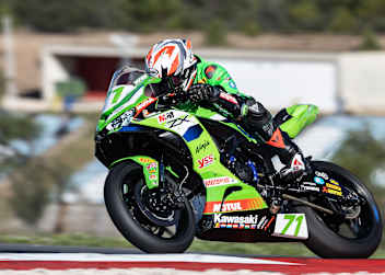 Loris Veneman auf einer Kawasaki 636