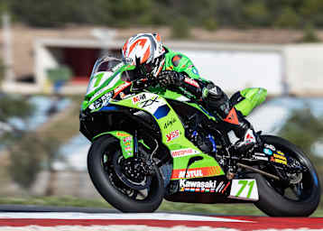 Loris Veneman auf einer Kawasaki 636