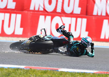 Paola Ramos beendete die Superpole mit einem Sturz