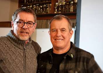 John McMcGuinness (re.) mit dem Autor