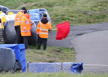Im freien Training wurde nach einem Sturz die rote Flagge geschwenkt