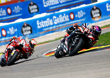 Guter Verteidiger: Jorge Martin hielt dem Druck von Pecco Bagnaia stand