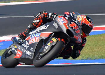 Moto2-Tabellenführer Manuel Gonzalez (Intact GP) siegte in Misano