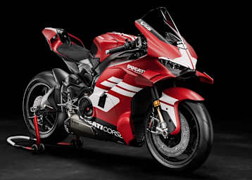 Ikonisch: Das Lackierung greift den Look des Ducati-MotoGP-Teams auf